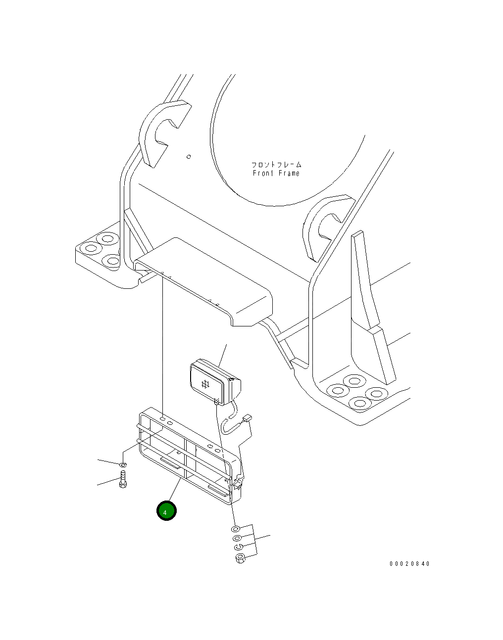 Кронштейн 427-06-A1140 Komatsu
