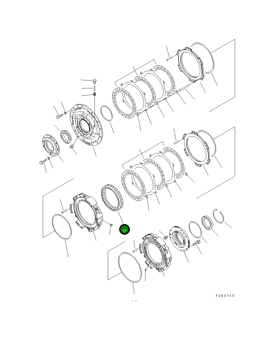 Коронная шестерня 17A-15-12632 Komatsu