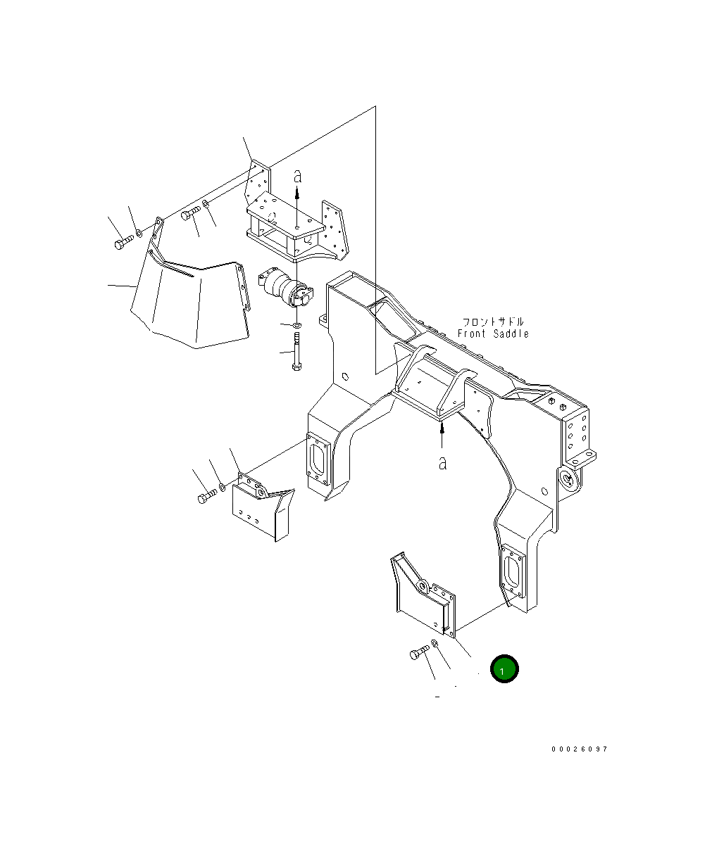 Кронштейн 208-871-3430 Komatsu