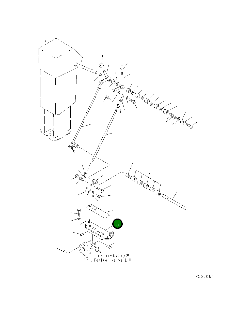 Кронштейн 23F-43-11110 Komatsu