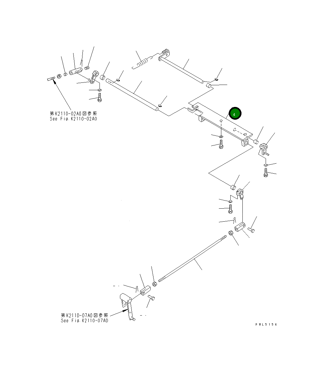Кронштейн 154-43-41330 Komatsu