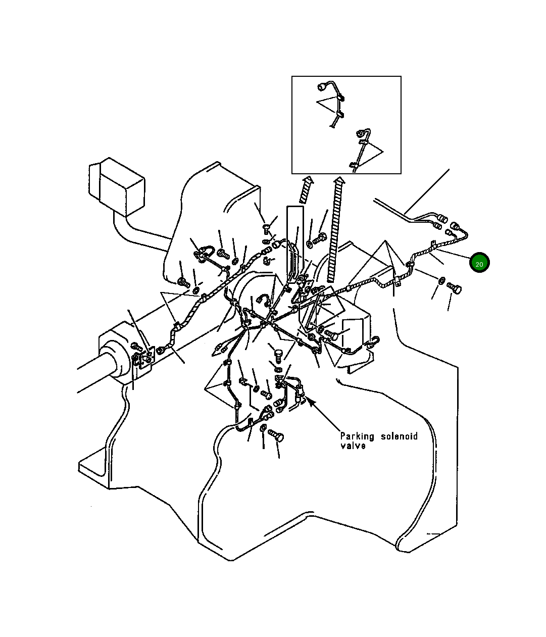 Клипса 08035-01414 Komatsu
