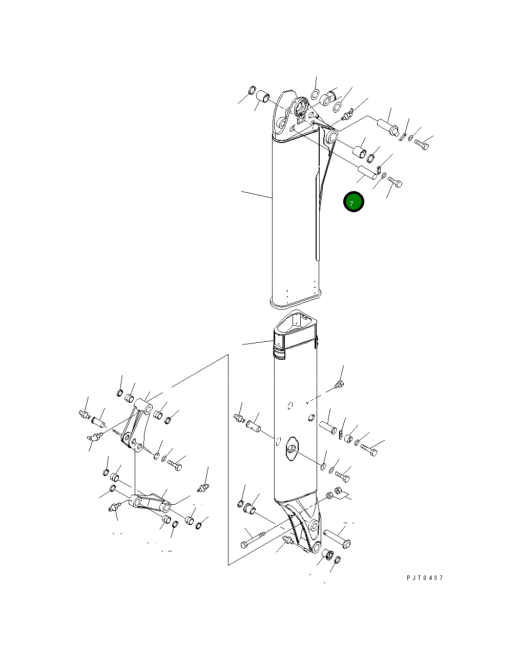 Палец 21W-957-2120 Komatsu