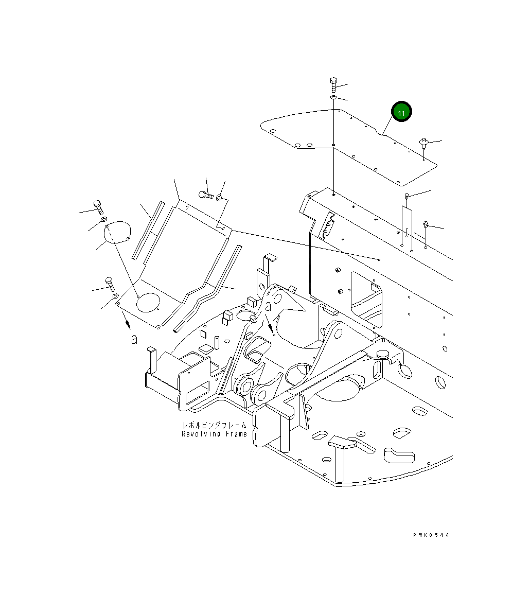 Лист 21W-54-31710 Komatsu