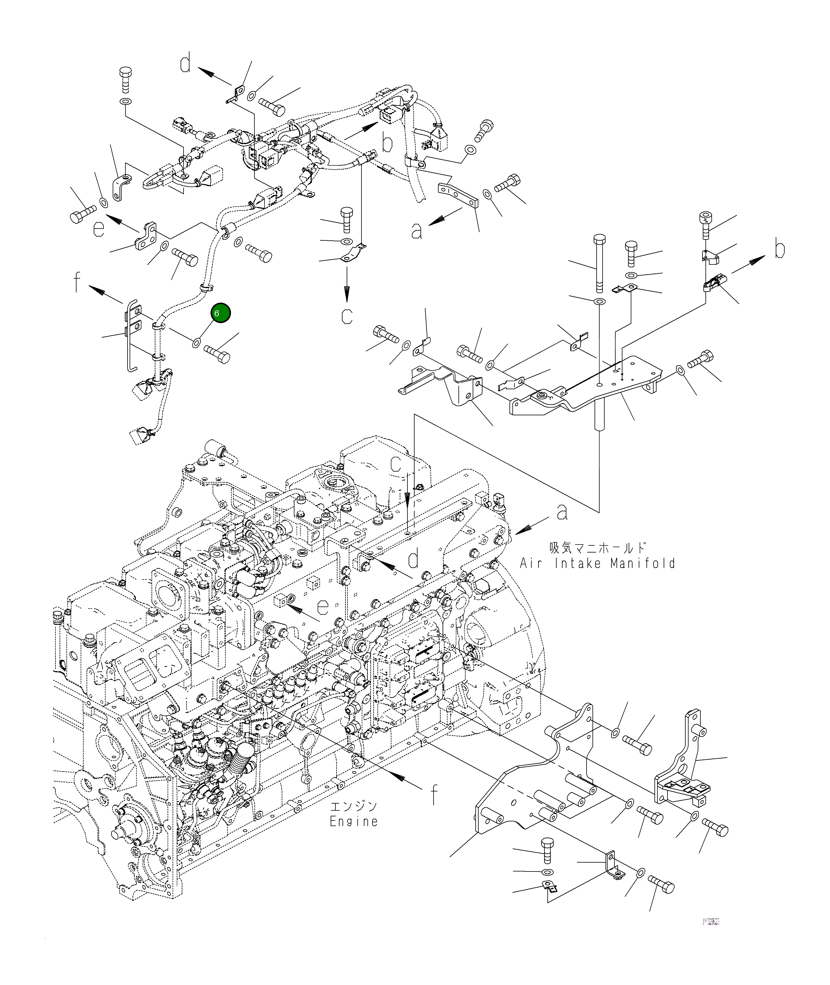 Кронштейн 6262-81-8460 Komatsu