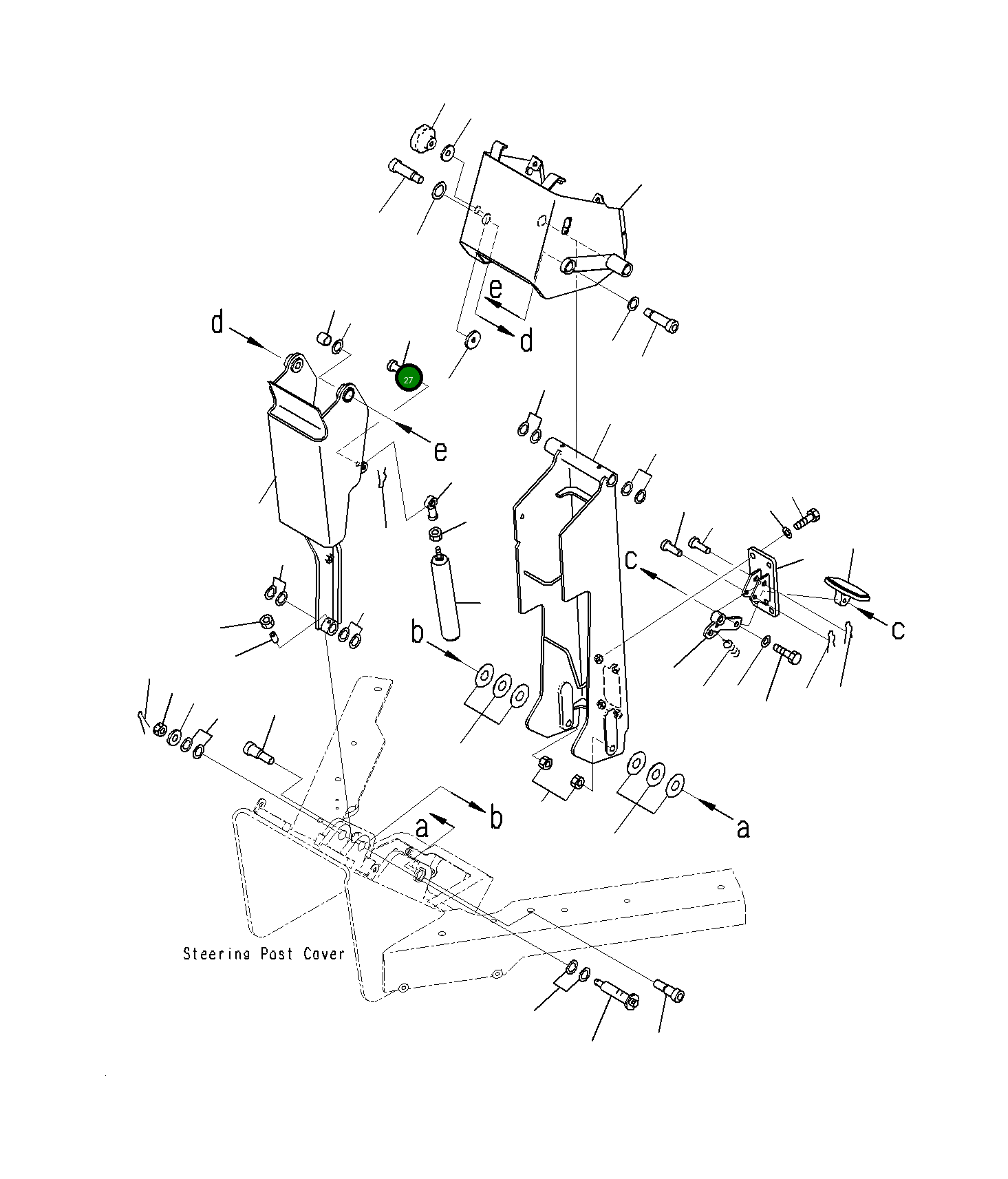 Палец 23B-43-72390 Komatsu