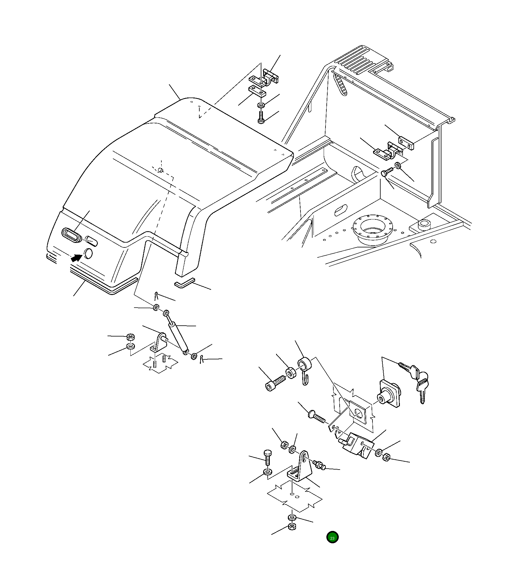 Опора 22E-54-11260 Komatsu