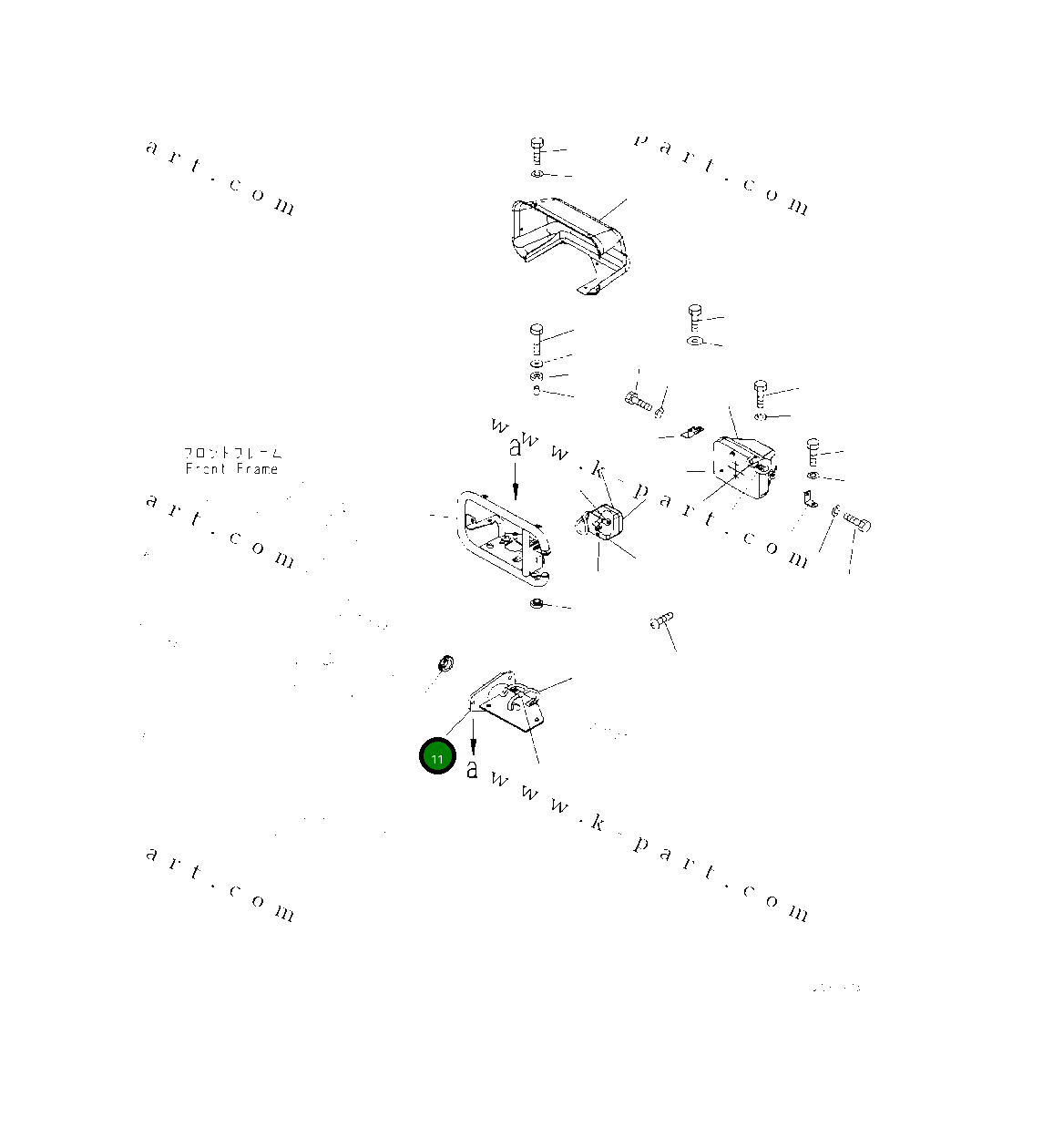 Опора 418-U77-5510 Komatsu