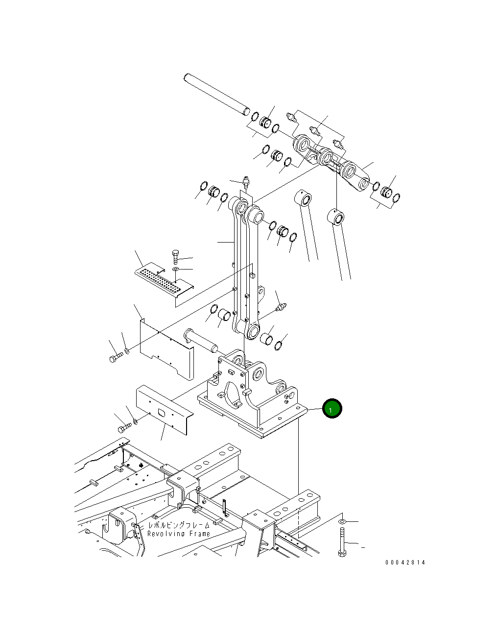 Кронштейн 21M-46-24312 Komatsu