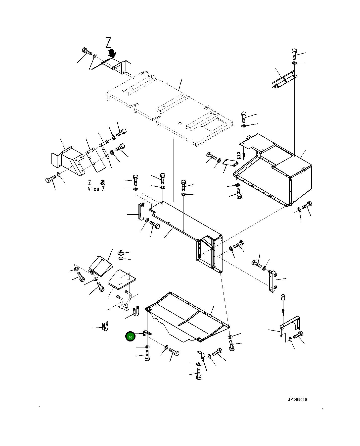 Кронштейн 562-03-12830 Komatsu