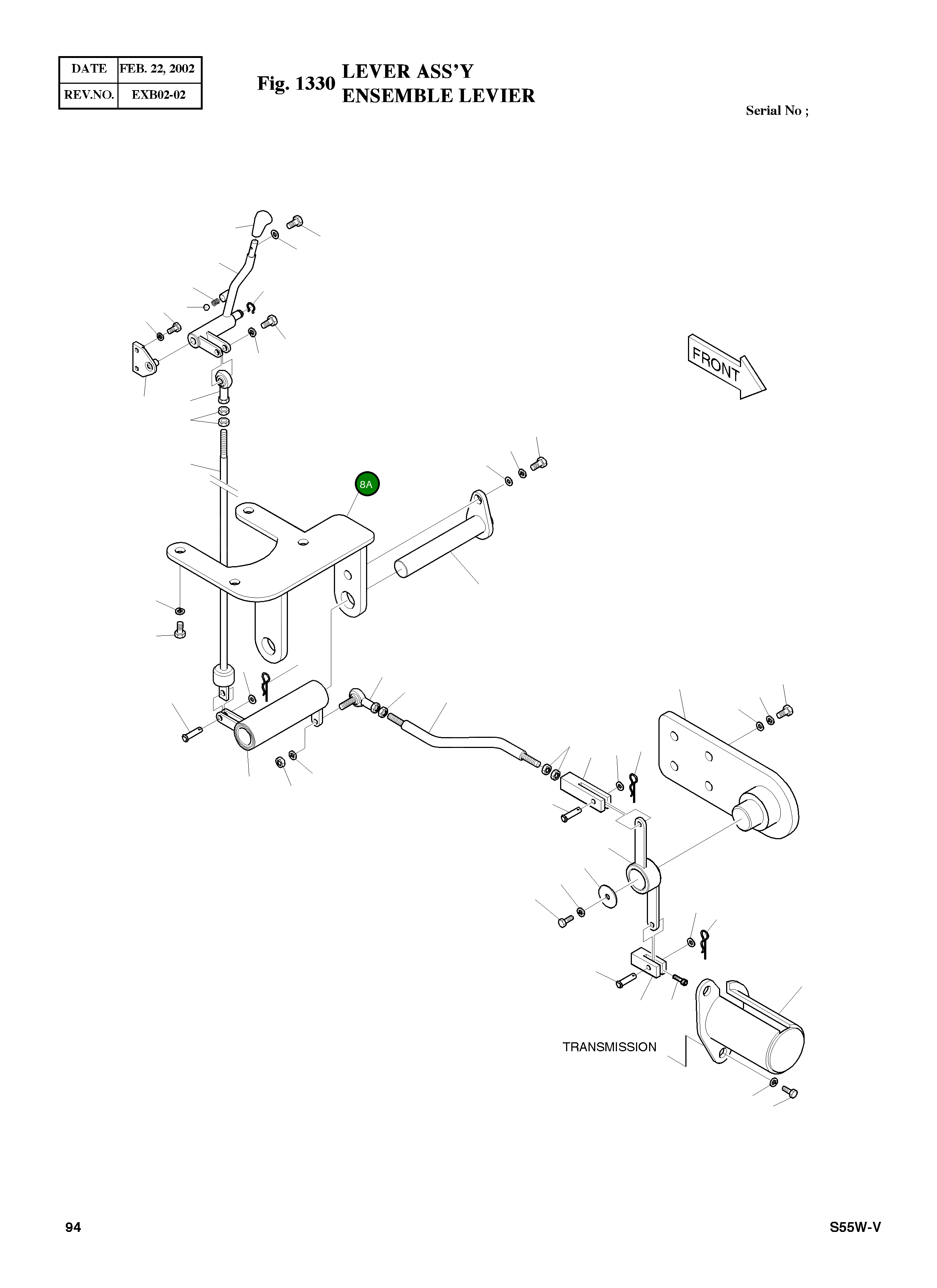 Опора 195-00433B Komatsu