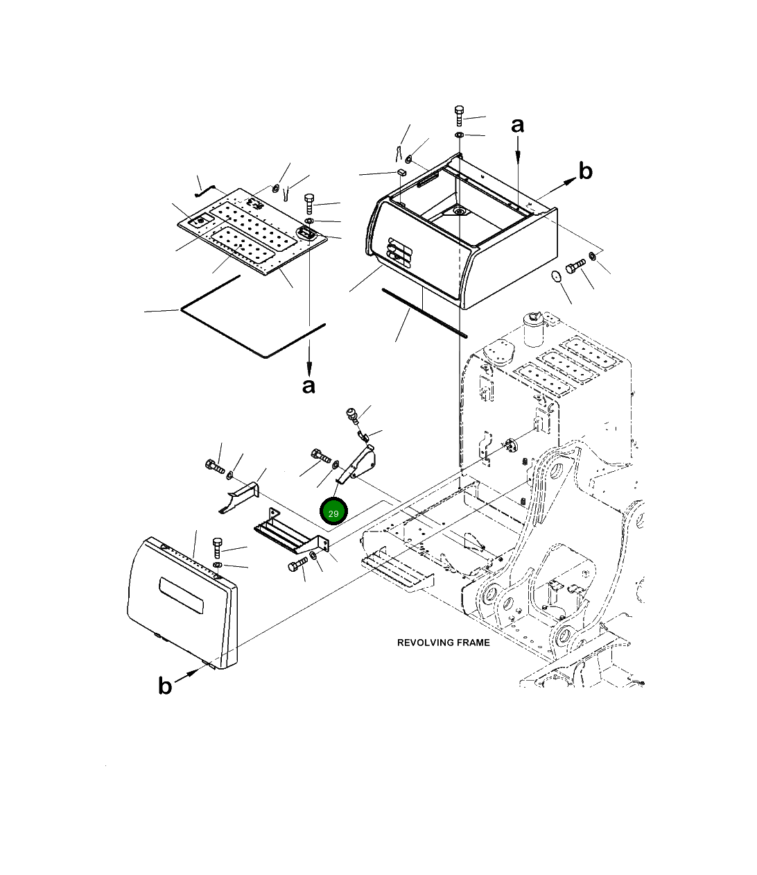Кронштейн 2A5-54-11371 Komatsu
