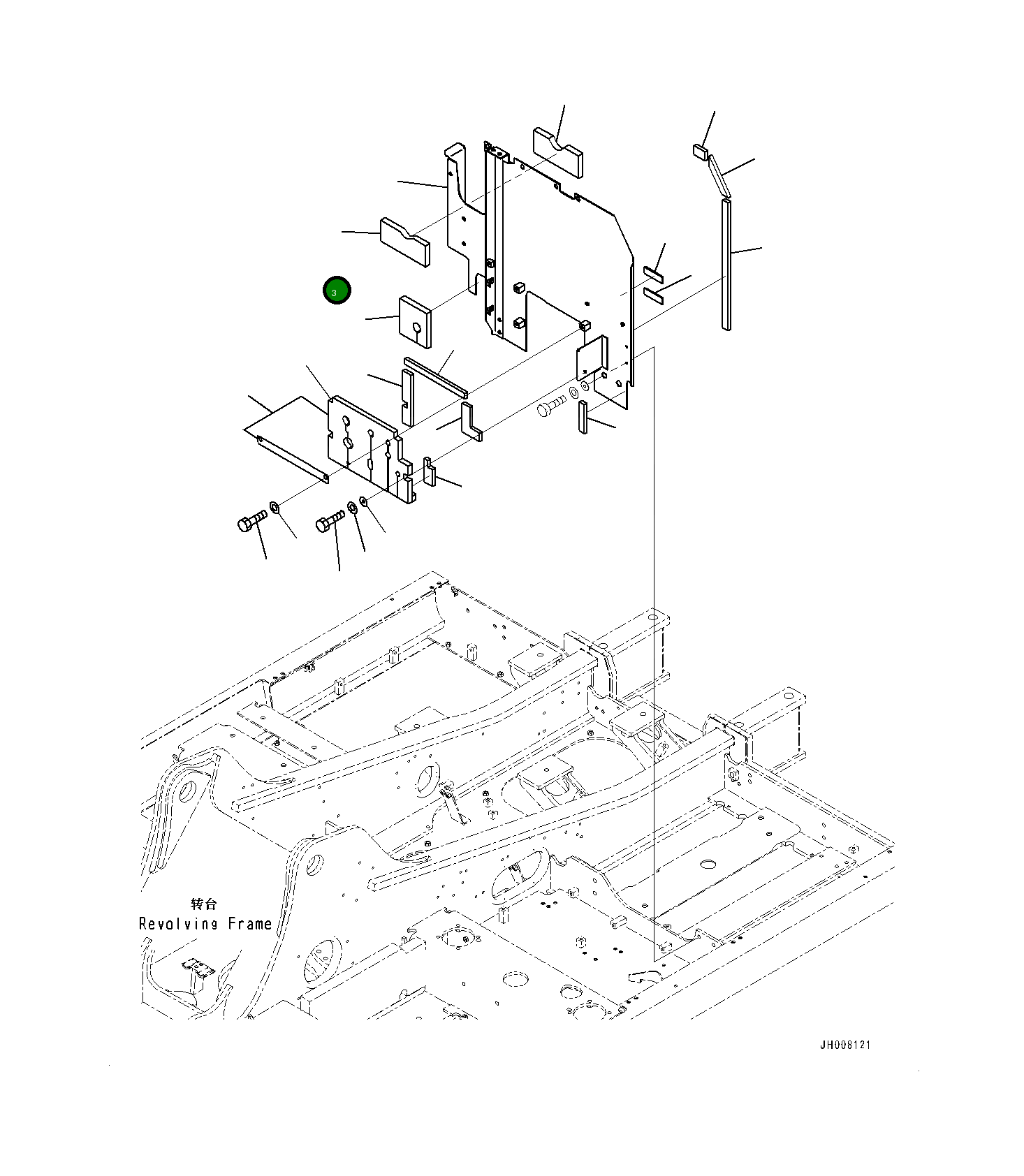 Лист 205-54-33570 Komatsu