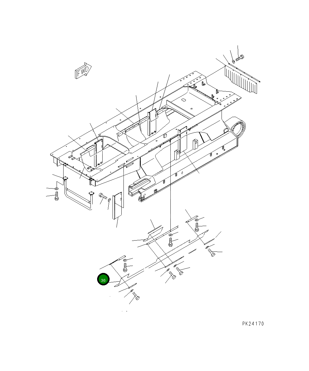 Кронштейн 8248-75-1331 Komatsu