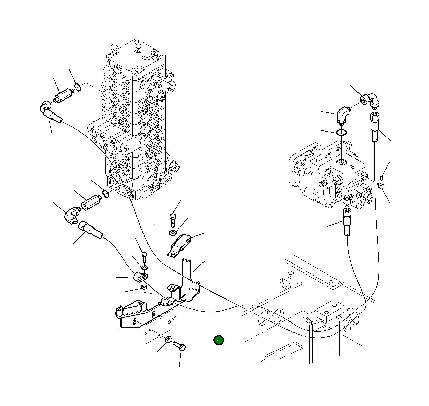 Опора 3F4562065 Komatsu