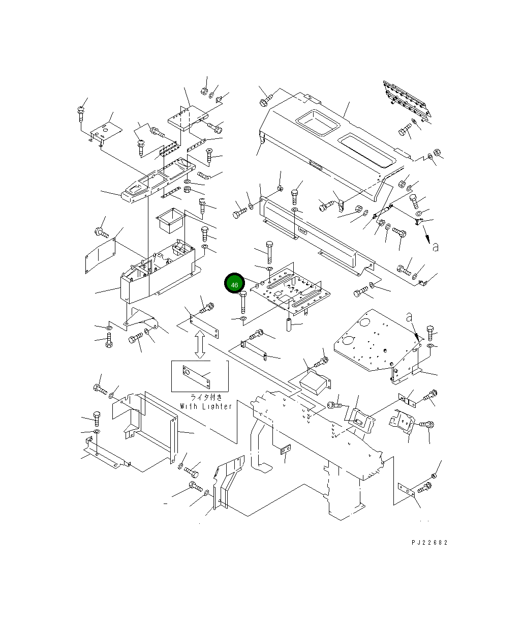 Кронштейн 569-54-63321 Komatsu