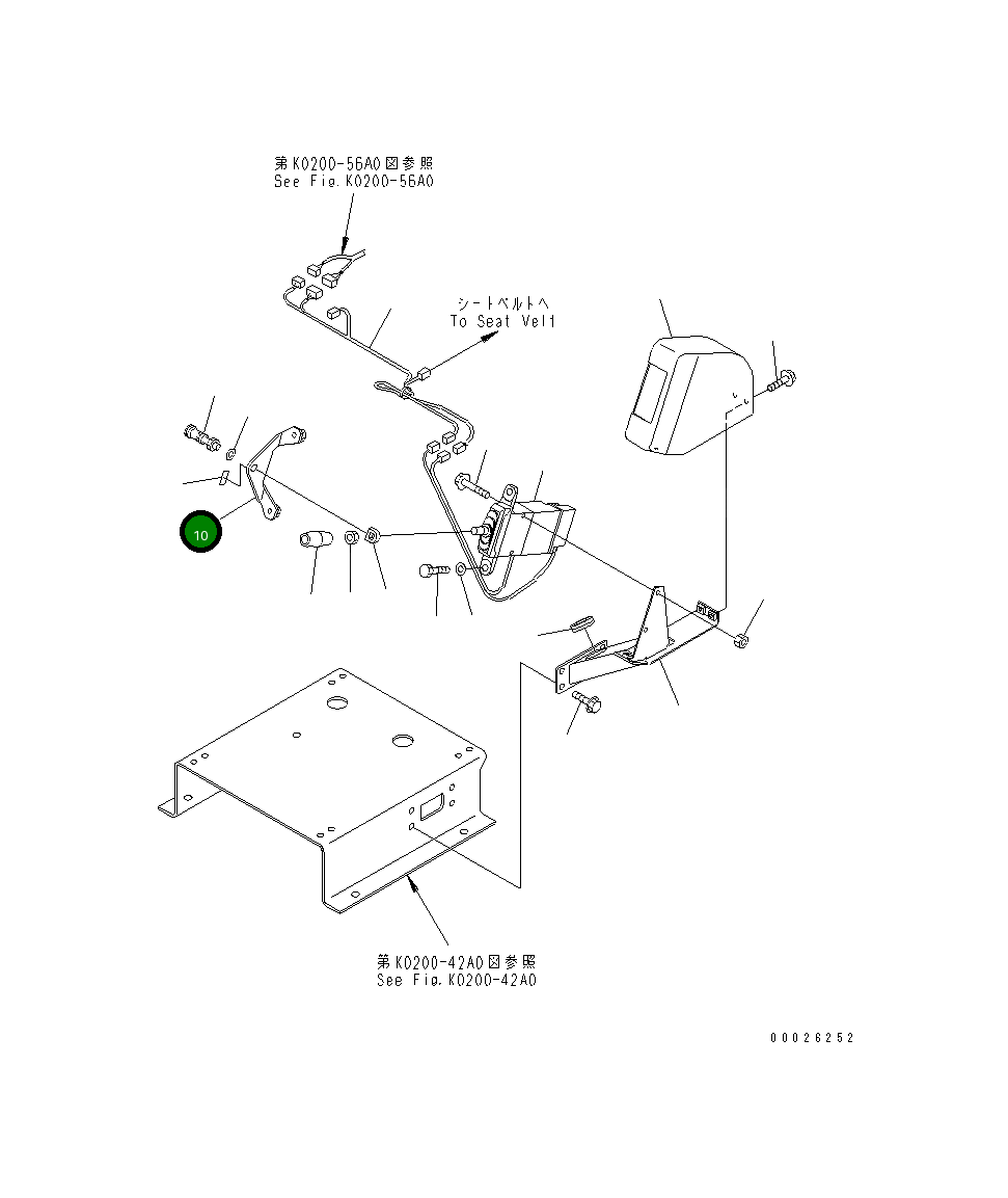 Кронштейн 569-43-82221 Komatsu