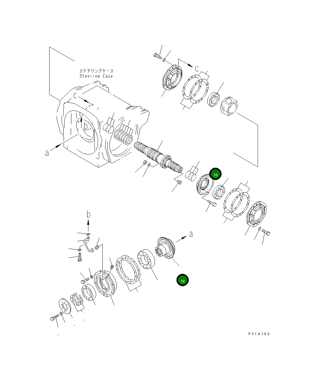 Коническая пара в сборе 19M-22-11600 Komatsu