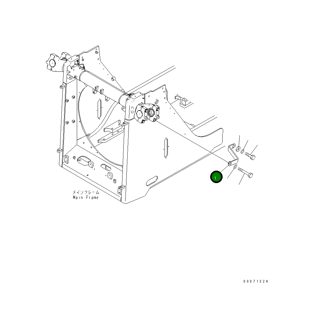 Кронштейн 17A-69-43120 Komatsu