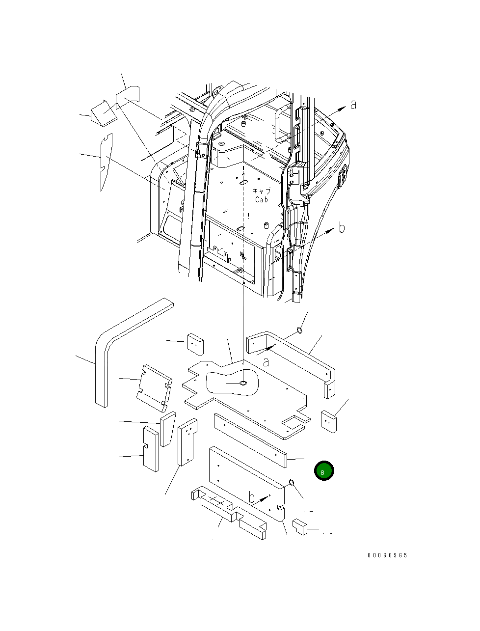 Лист 22L-54-23422 Komatsu
