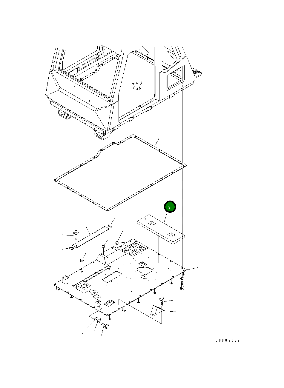 Лист 569-54-85370 Komatsu
