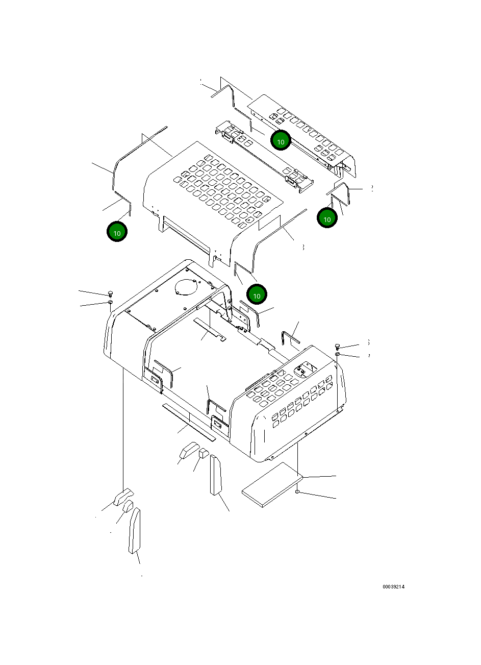 Лист 208-54-76140 Komatsu