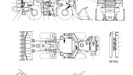Наклейка 421-93-H2810 Komatsu