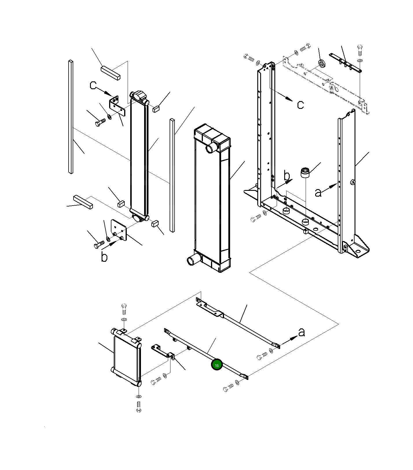 Кронштейн 23H-03-15631 Komatsu