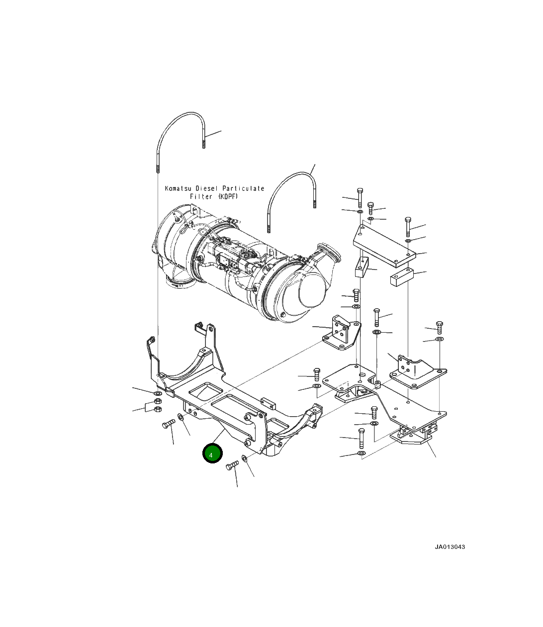 Кронштейн 419-01-51211 Komatsu