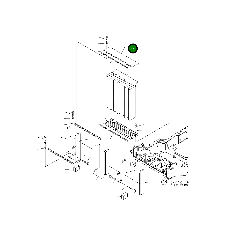 Кронштейн 56D-54-21760 Komatsu
