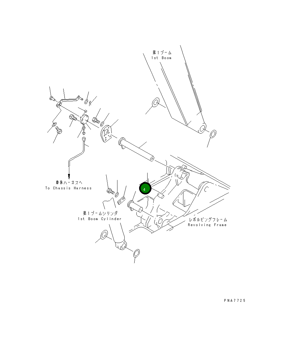 Палец 20U-70-25660 Komatsu