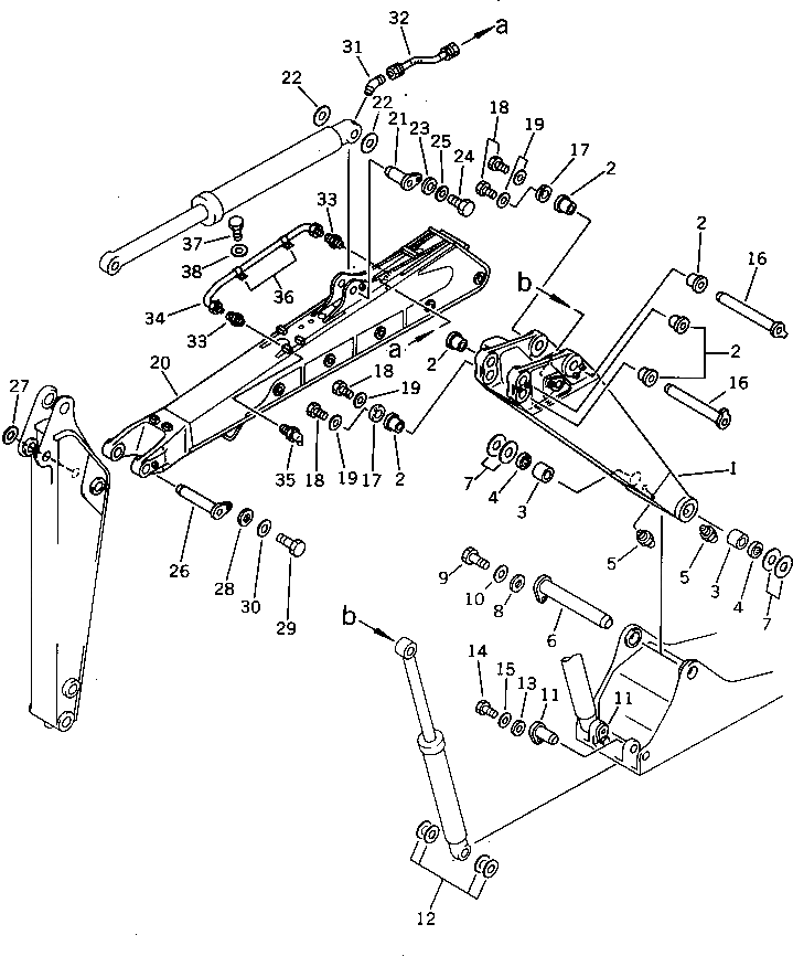 Угловой штуцер 205-70-65780 Komatsu
