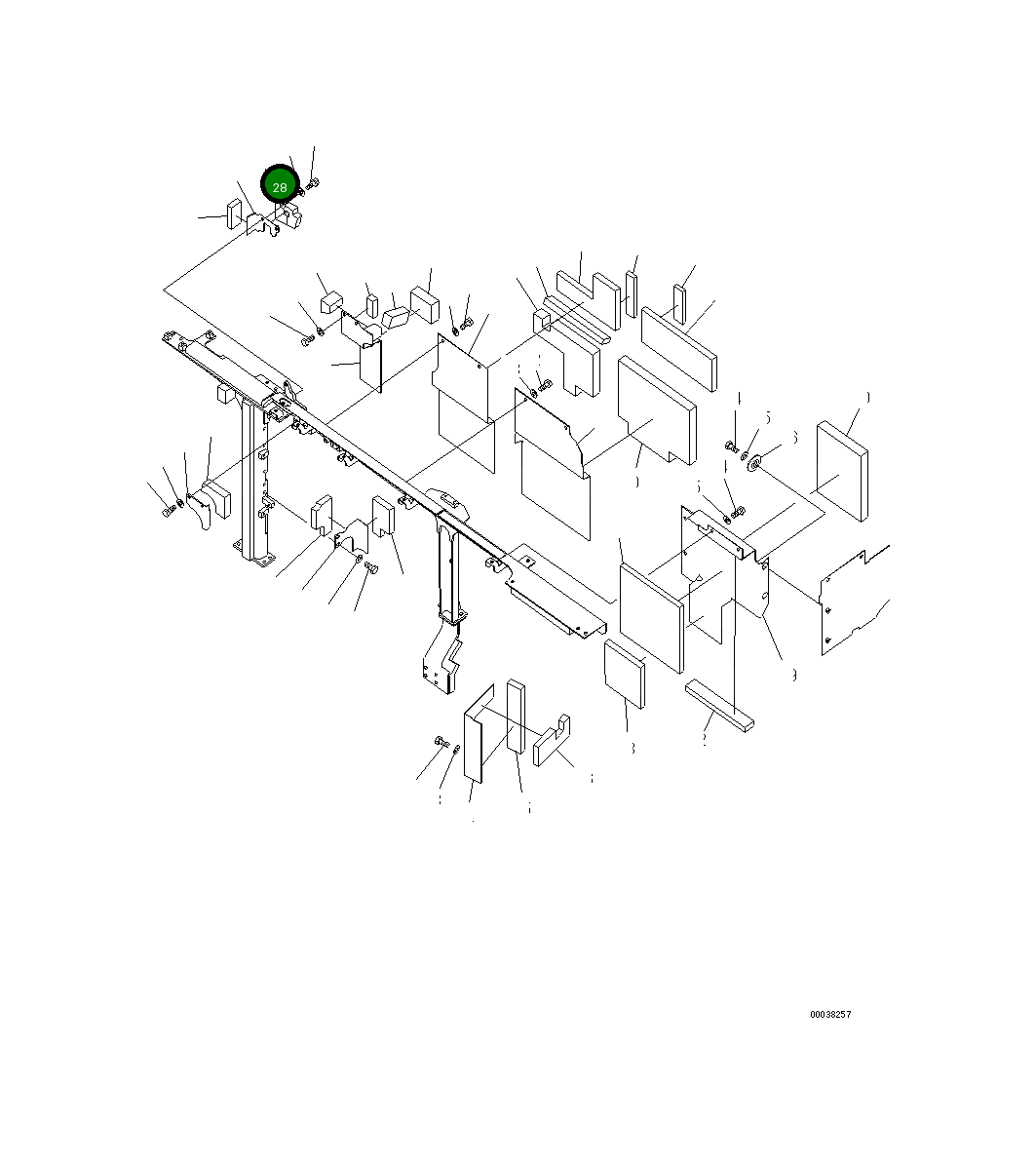 Лист 21M-54-22230 Komatsu