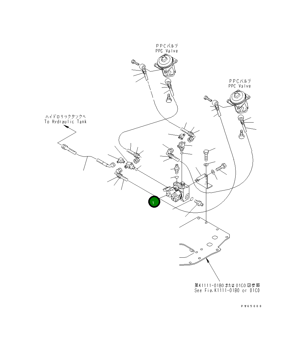 Клипса 22K-60-11210 Komatsu