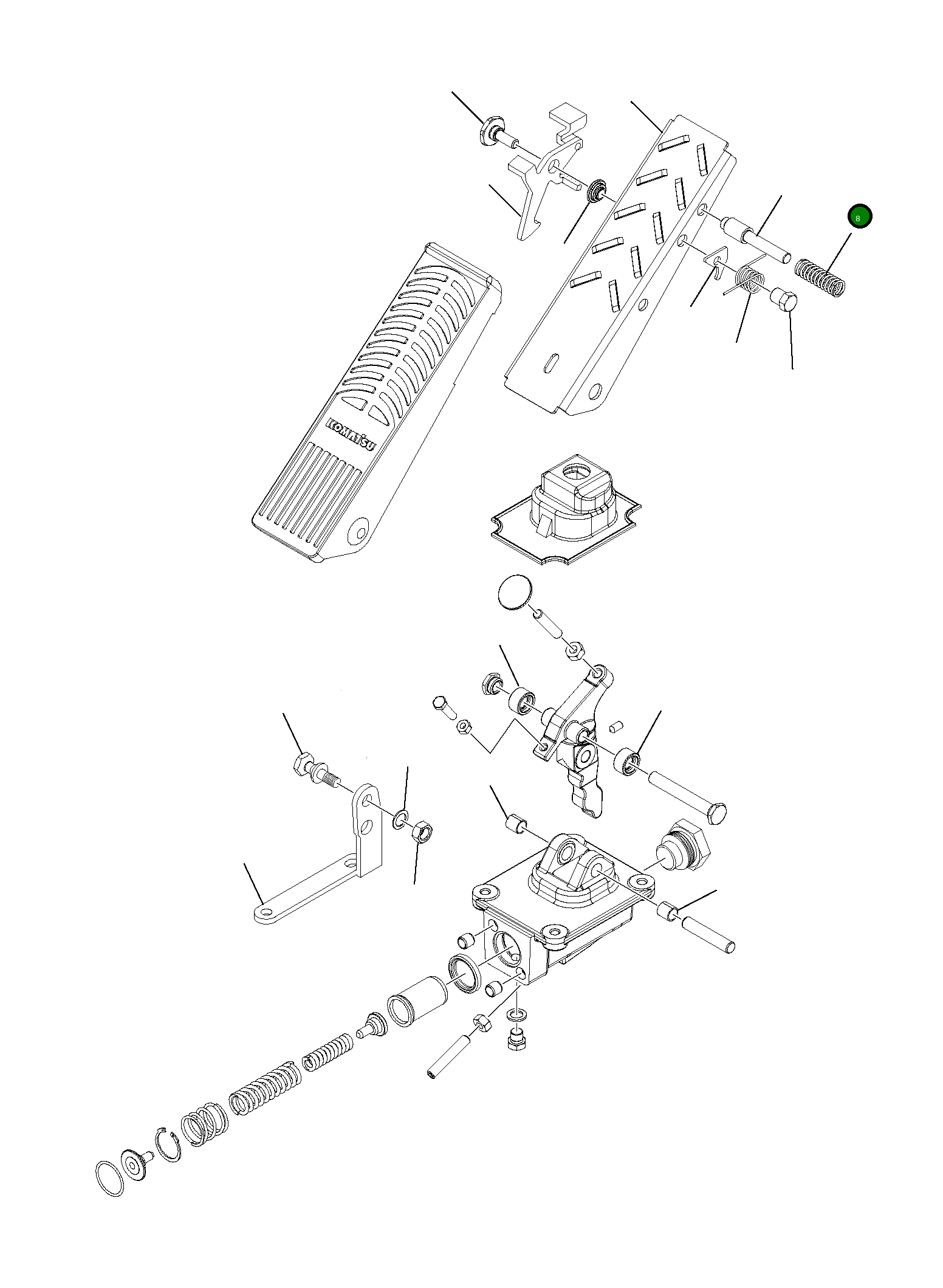 Палец 21D-44-11380 Komatsu
