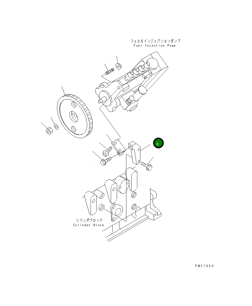 Кронштейн 6732-71-1630 Komatsu