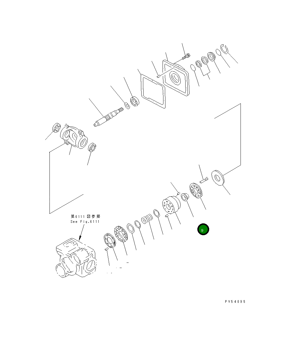 Направляющая 262-61-22410 Komatsu