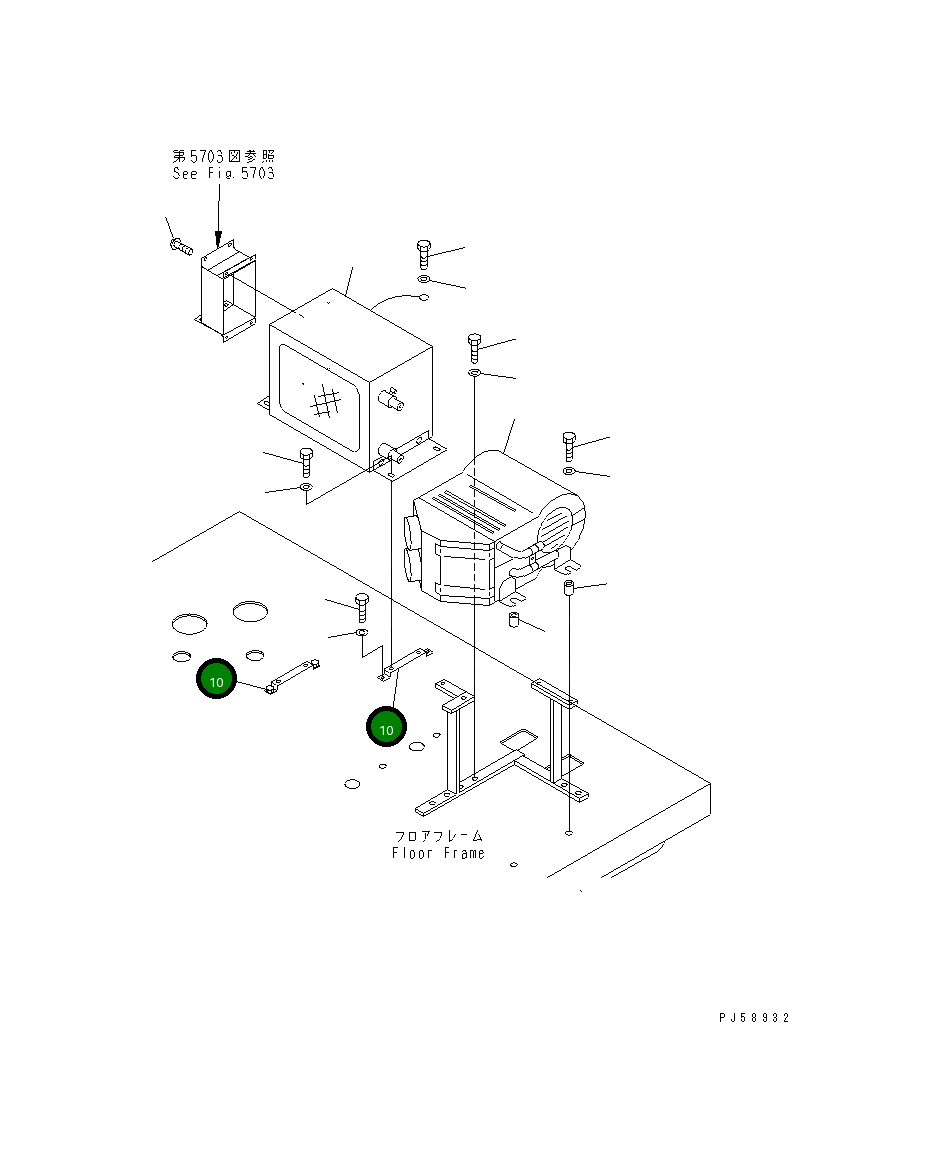 Кронштейн 23D-807-3360 Komatsu
