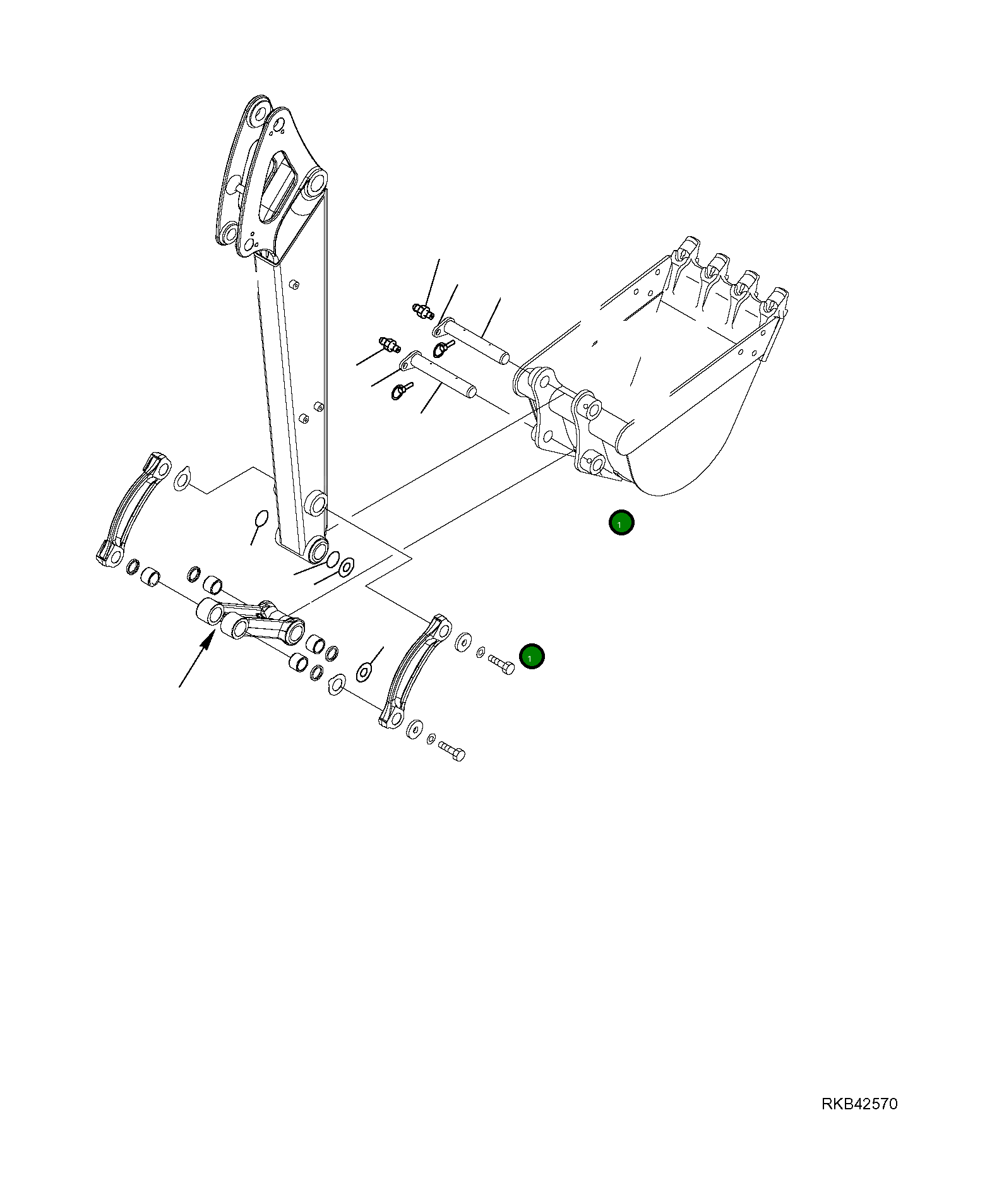 Палец 21X-70-R4120 Komatsu