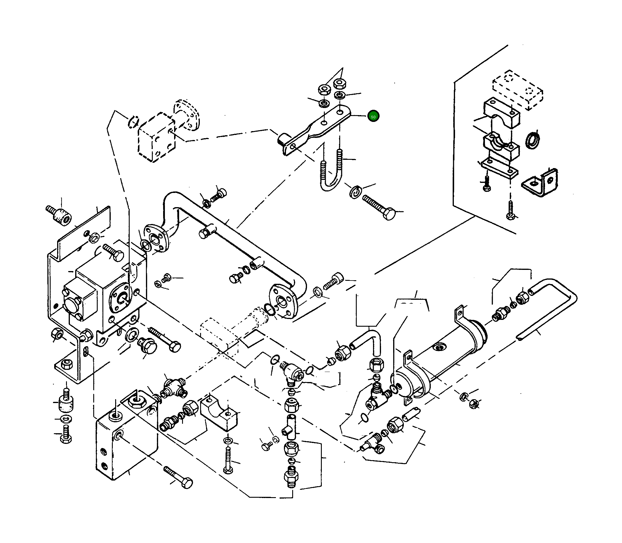 Кронштейн 4202980M91 Komatsu