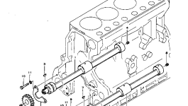Левый балансирный вал в сборе 6130-31-9103 Komatsu