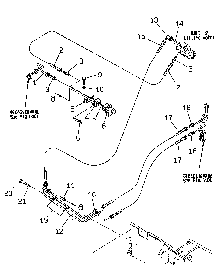 Шланг 07103-50216 Komatsu