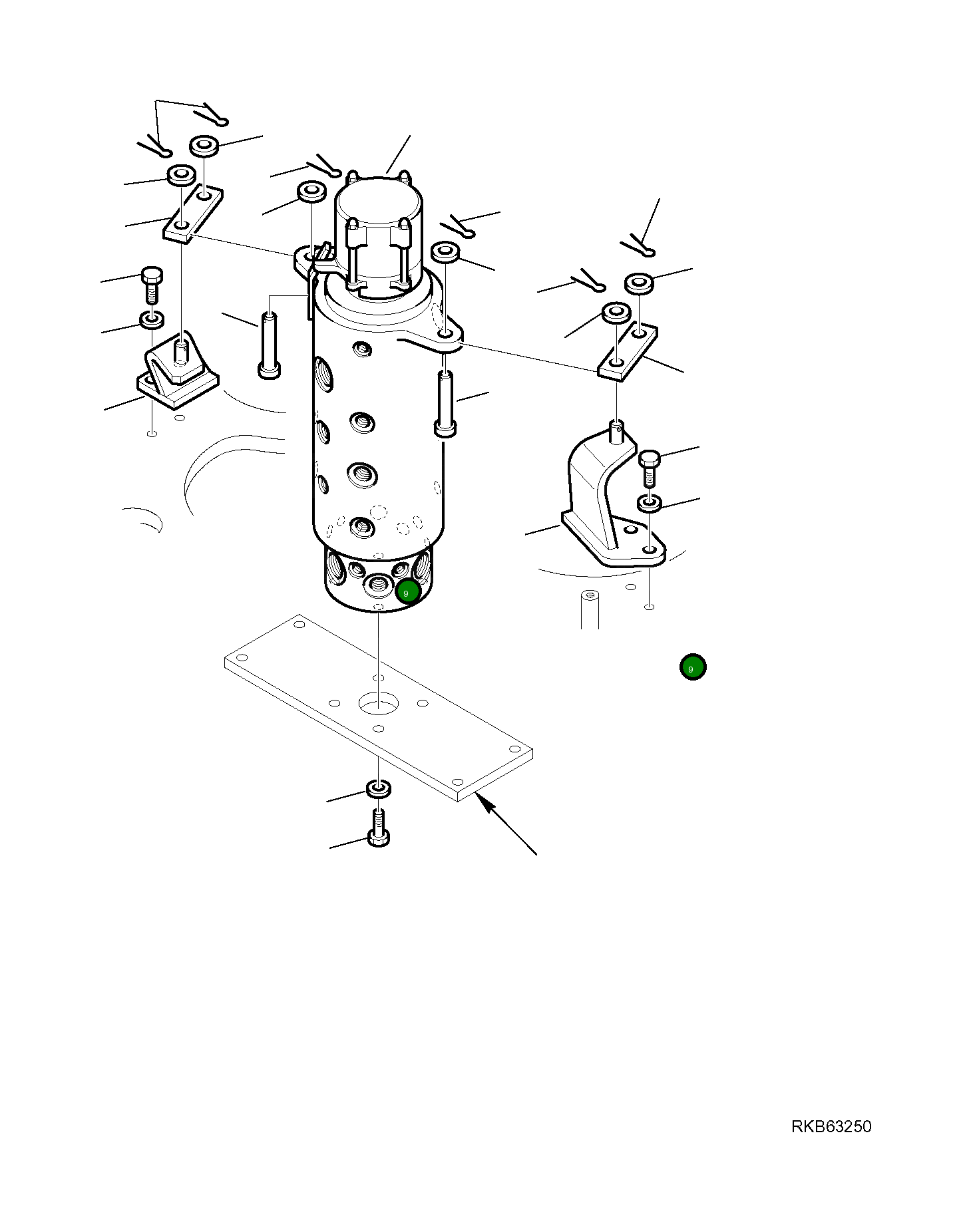 Палец 21W-30-R1230 Komatsu
