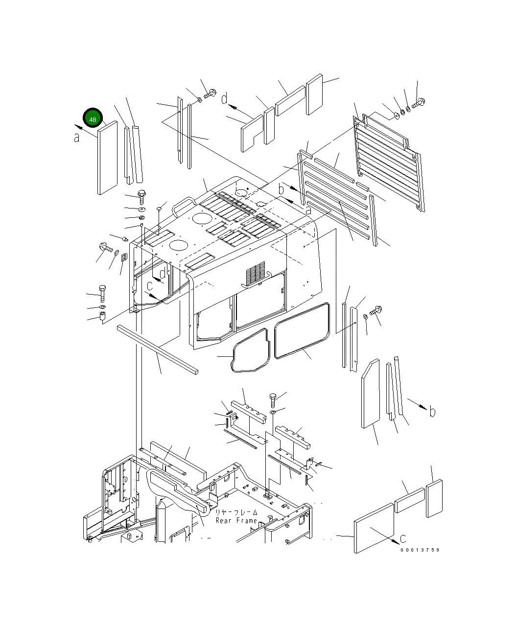 Лист 425-54-24680 Komatsu