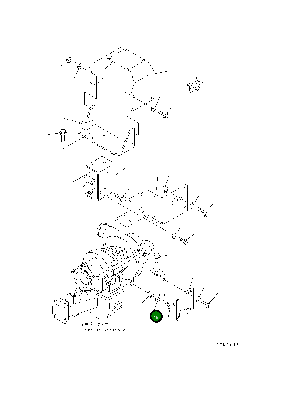 Кронштейн 6732-81-8750 Komatsu