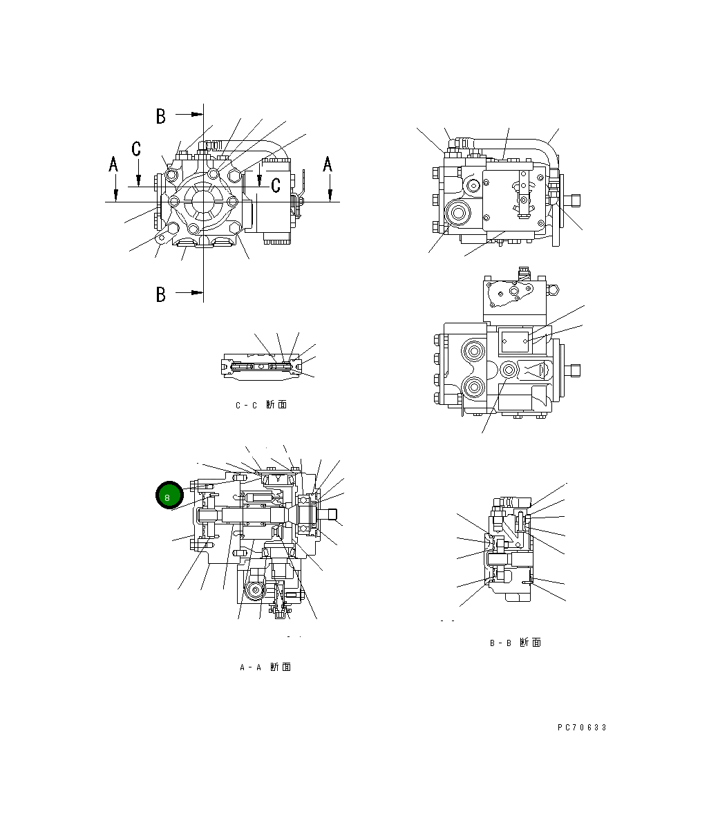 Палец 257-81-41180 Komatsu