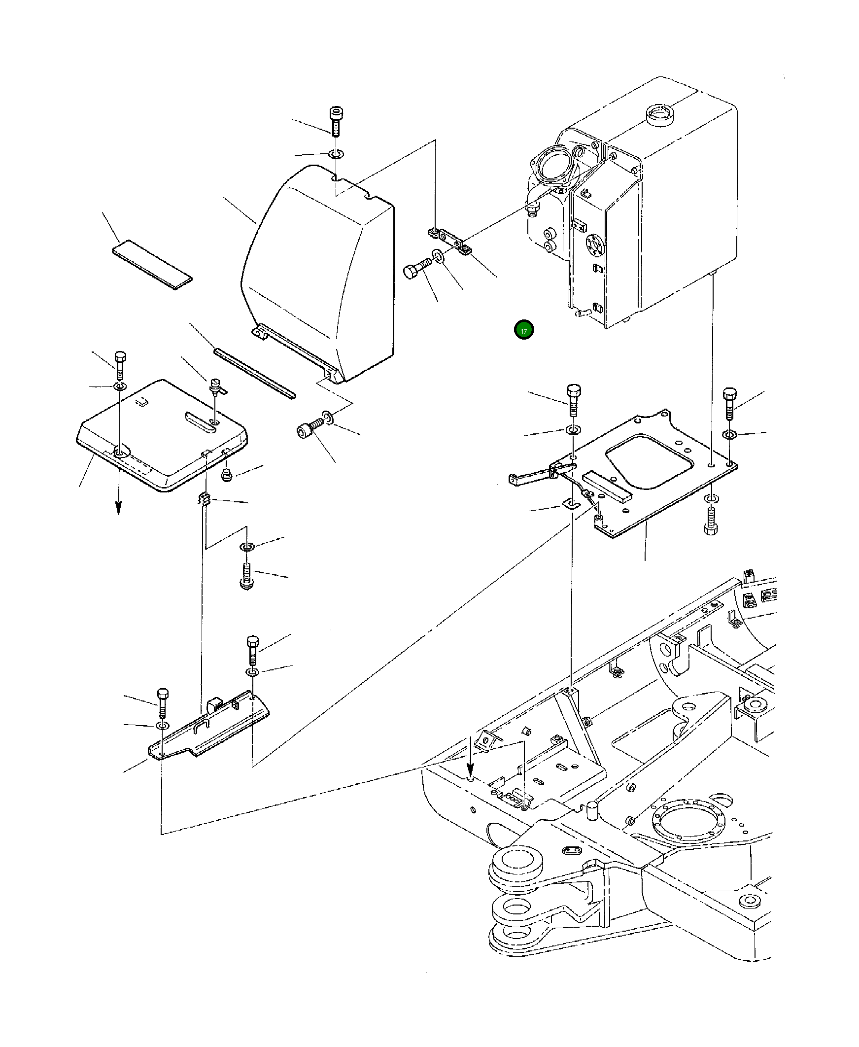 Опора 3F3054054 Komatsu
