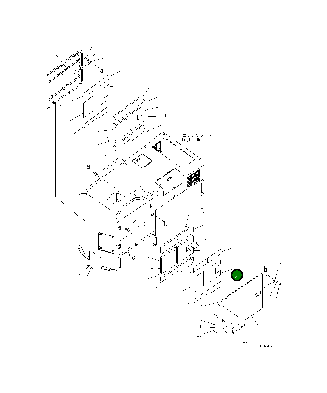 Лист 23B-54-53820 Komatsu
