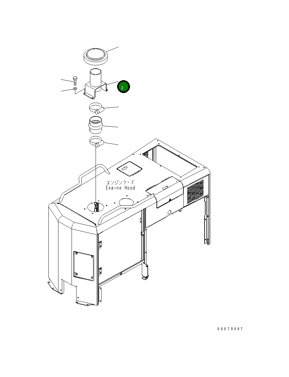 Кронштейн 23B-02-53370 Komatsu