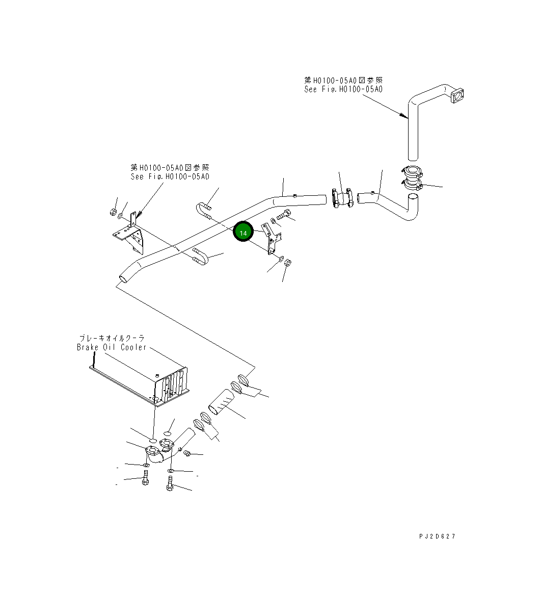 Кронштейн 569-61-85622 Komatsu
